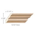 Large Scrolled Corbel, 5 3/4''w x 14''h x 5''d Lindenwood
