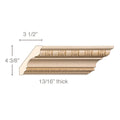 Traditional Corner, 13/16''w x 13/16''d, (lips 5/8") Resin