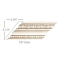 Pedestal Foot Corner (Sold 1 per package), 8 1/4"w x 4"h x 8 1/4"d Maple