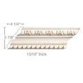 Large Fluted Pilaster, 4 1/4"w x 3/4"d x 8' length Maple