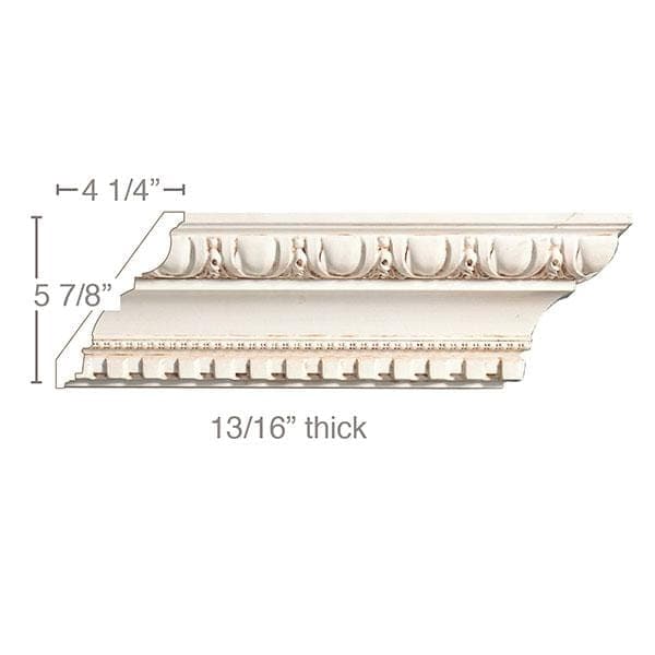Large Fluted Pilaster, 4 1/4"w x 3/4"d x 8' length Maple