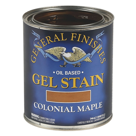 General Finishes Gel Stain, Colonial Maple, Pint