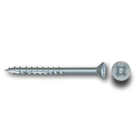 #8 Screw Flat Head With Nibs Combo Drive Coarse Thread Double Auger