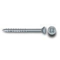 #8 Screw Flat Head With Nibs Combo Drive Coarse Thread Double Auger 1-1/4" Zinc, Multiples of 100