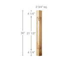 Dentil, 5/8"w x 1/2"d x 8' length Maple