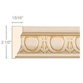 Large Madeline Onlay, 25" w x 4 3/4"h x 3/4"d Maple