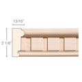 Large Broken Pediment, 48''w x 15''h x 4''d Cherry
