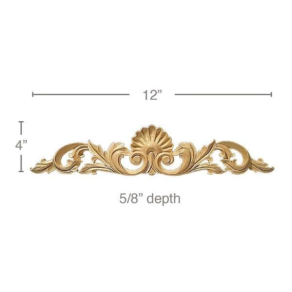 Square Traditional Split Foot, 4"w x 4 1/2"h x 2"d, 1 Pair Maple