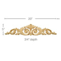 Medium Round Rosette, 3 1/2''w x 3 1/2''h x 5/8''d Lindenwood