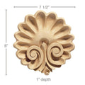 Bullseye Plynth Block , 3"w x 5"h x 1"d