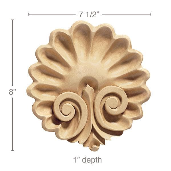 Bullseye Plynth Block , 3"w x 5"h x 1"d