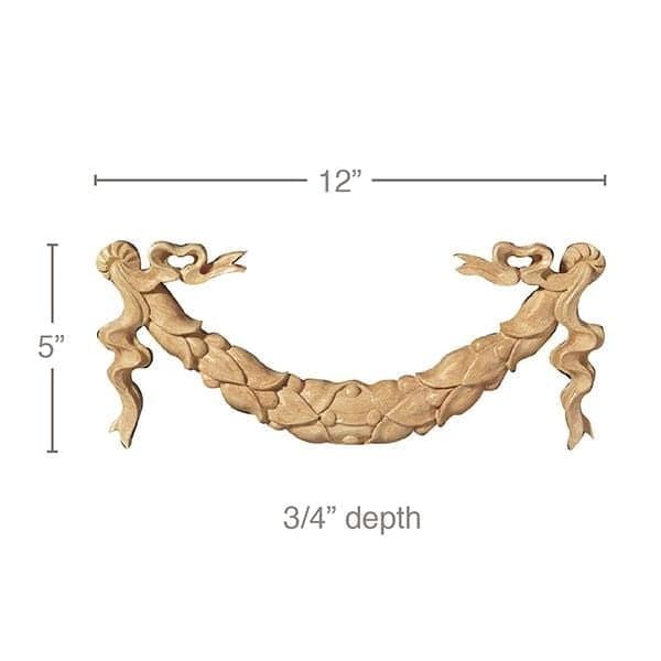 Small Acanthus Leaf (Sold 4 per card), 2 5/8''w x 2 5/8''h x 3/8''d
