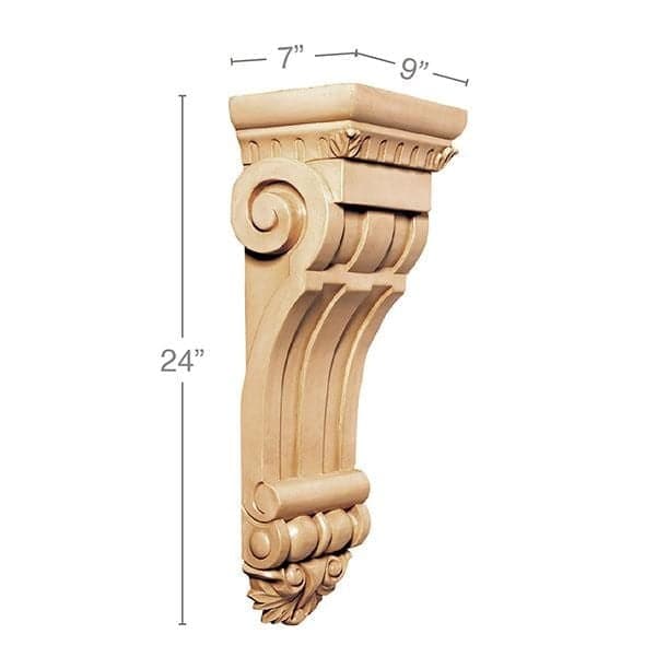 Dentil with Rope, 2 1/4''w x 1 1/16''d Resin
