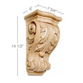 Acanthus Rosette (Fits Rosette Plate CRV5614), Sold 2 per card, 2 3/4'' dia. x 3/4'' Maple