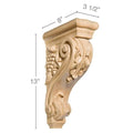 30" Filigree Corner Post, 2 3/4"sq. x 30"h Maple