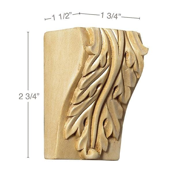 Dentil, 1 1/2''w x 5/8''d Poplar