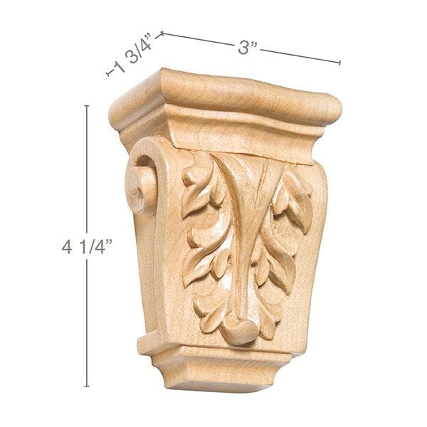 Classic Corbel, 5''w x 11''h x 3''d Cherry