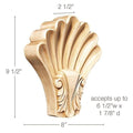 Dentil, 5/8"w x 1/2"d x 8' length Resin