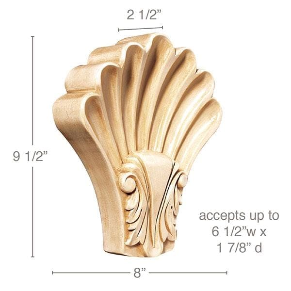 Dentil, 5/8"w x 1/2"d x 8' length Resin