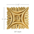 Mission Column, 3 3/4"sq. x 40 5/8"h Cherry
