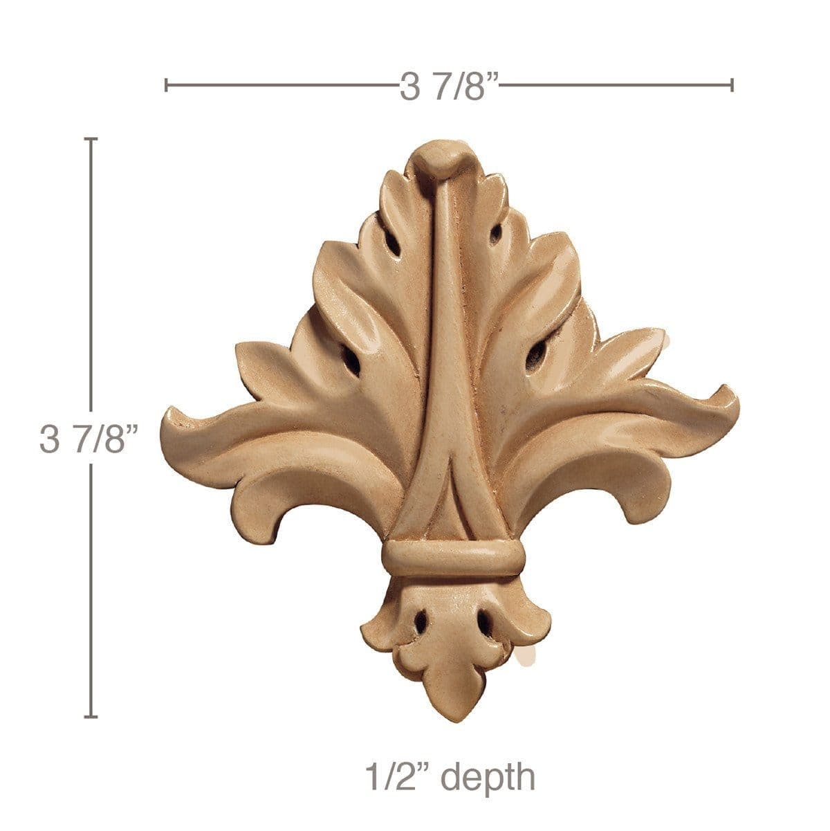 The Vitruvian Wave (Repeats 3 1/2 MT=7/8), 5 1/2''w x 13/16''d Resin