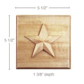 Tall Country French Split Foot, 3 1/2"w x 6"h x 1 3/4"d, 1 Pair Maple