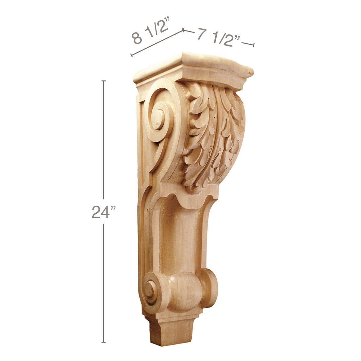 Dentil, 1 5/8''w x 1/2''d Poplar