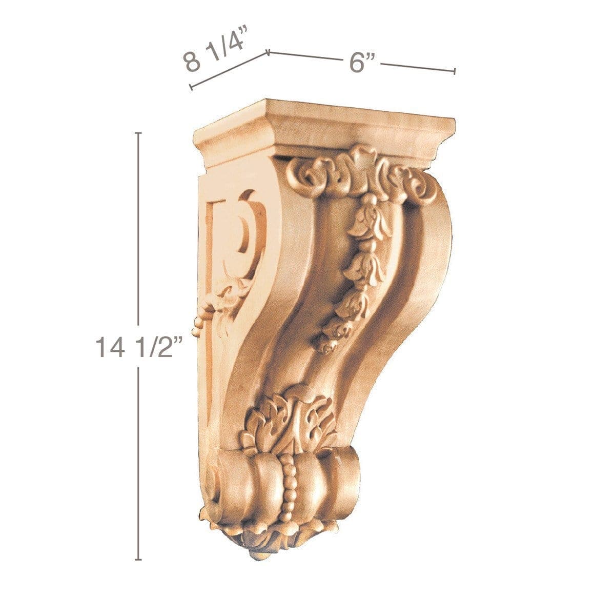 Dentil, 1/2''w x 1/2''d Poplar