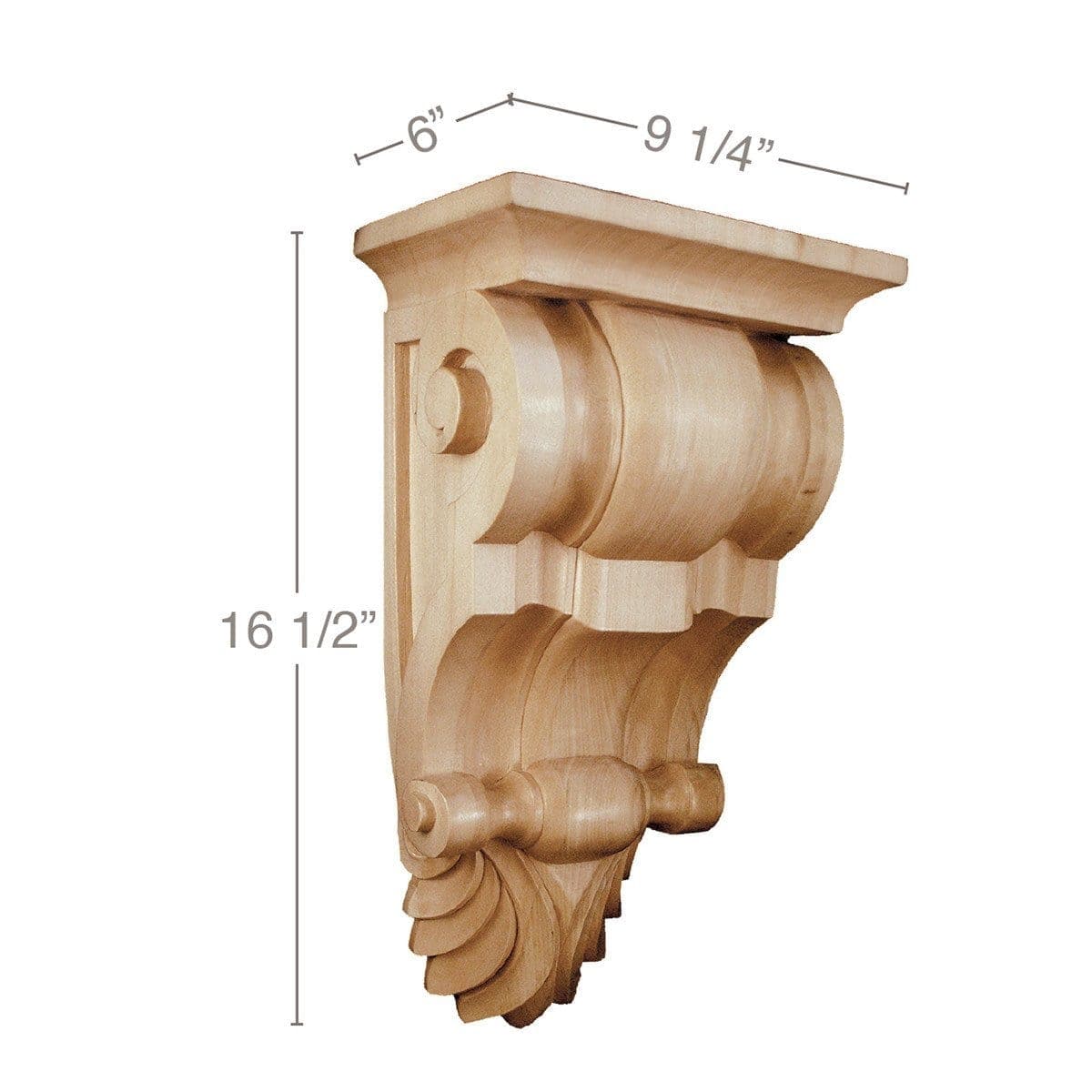 Dentil, 1''w x 3/4''d Poplar
