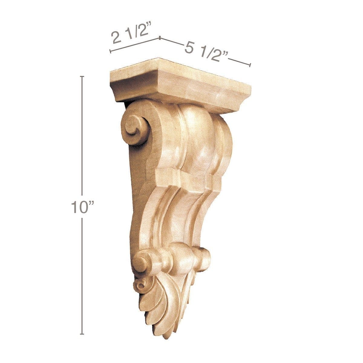 Dentil, 2 1/8''w x 13/16''d Poplar