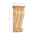 42" Filigree Corner Post, 2 3/4"sq. x 42"h Maple