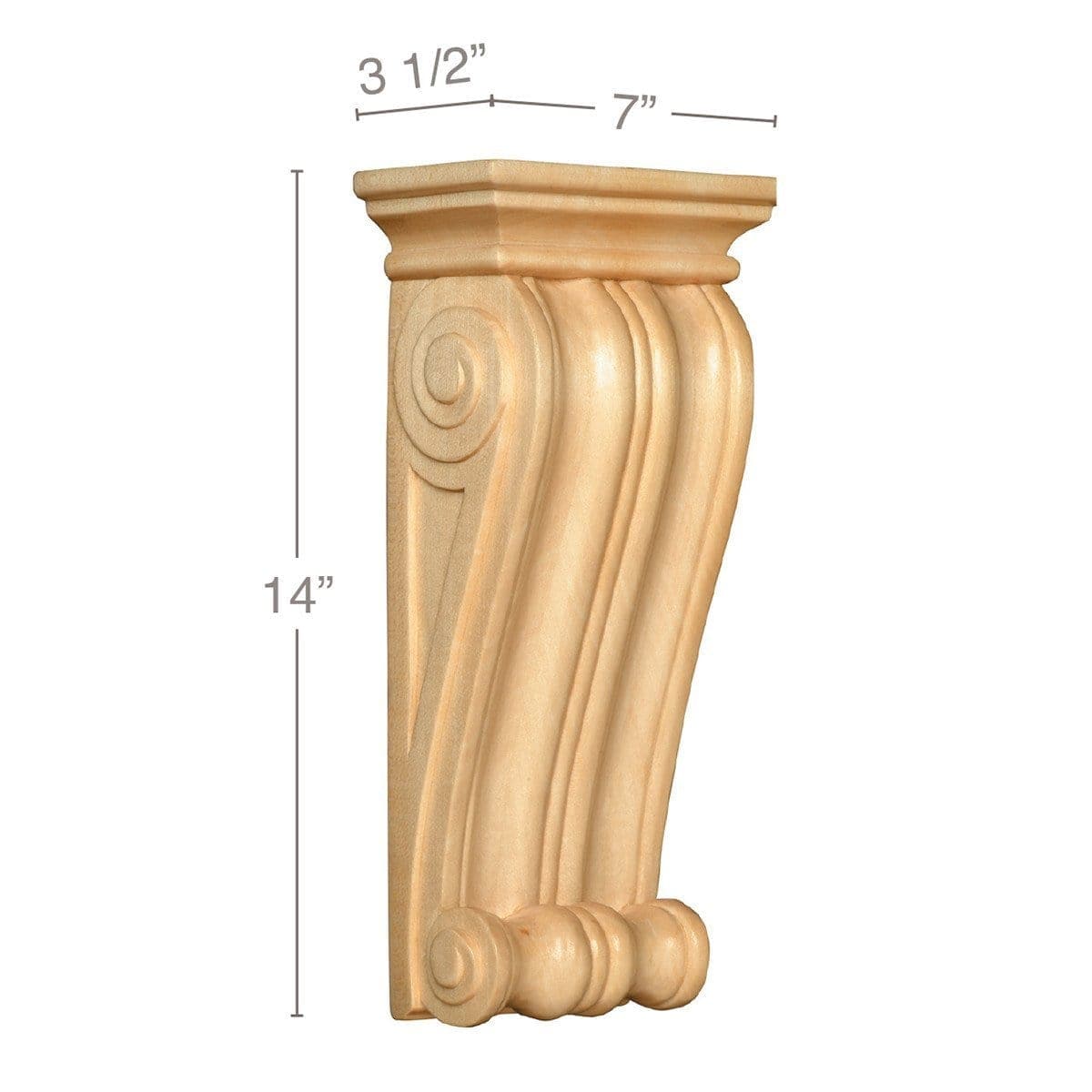 6" sq. x 35 1/2 " h, Large Diameter Gaelic Leg Cherry