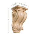 Crown Moulding With Nouveau Insert, 4 1/4"w x 5/8"d x 8' length Cherry