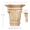 Acanthus Grapevine Corbel, 3 1/2''w x 13''h x 8''d Lindenwood