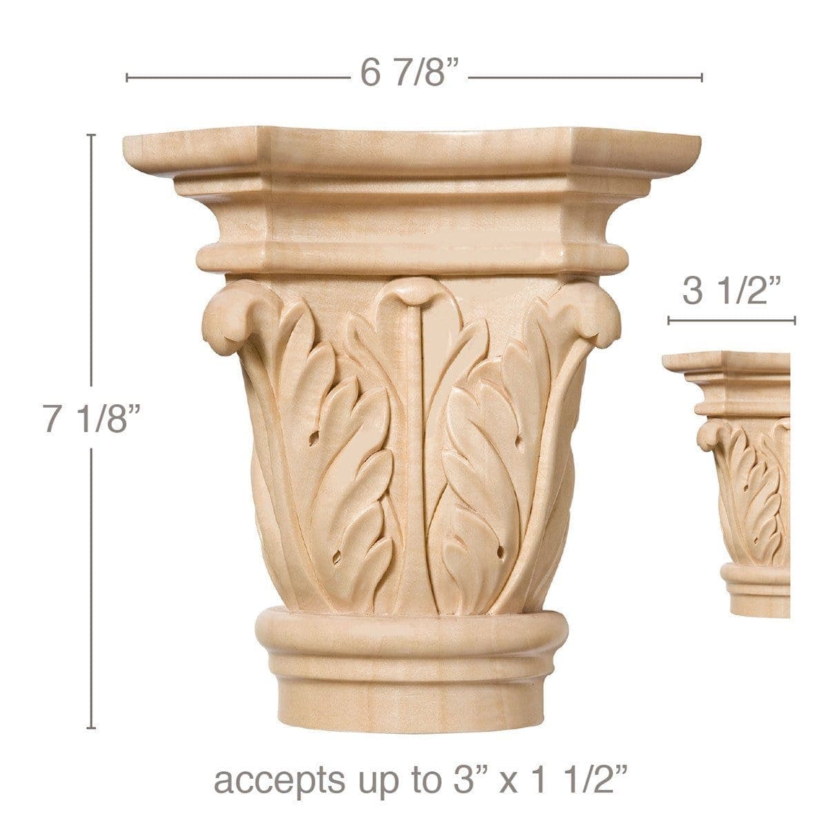 6028 Moulding, 1/2''w x 11/16''d x 8' length Maple