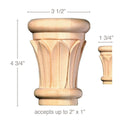 Bead and Barrel, 1 3/4"w x 11/16"d Resin