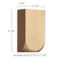 Traditional Panel Moulding (Lips 3/4), 1 3/4''w x 3/4''d Poplar