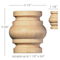 Traditional Panel Moulding, 5/8''w x 1/2''d Resin
