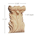 Large Reeded Half Round Lineal, 2"w x 1"d x 8' length Resin