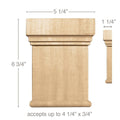 Medium Fluted Pilaster, 3"w x 3/4"d x 8' length Resin