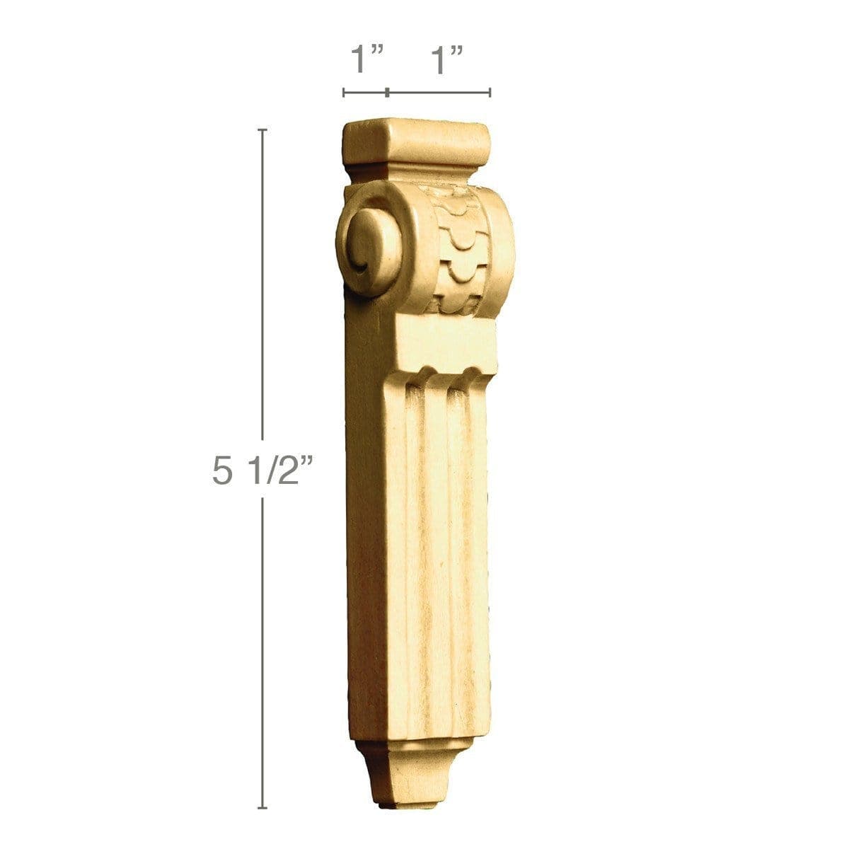 Cove, 5 1/4''w x 13/16''d Resin