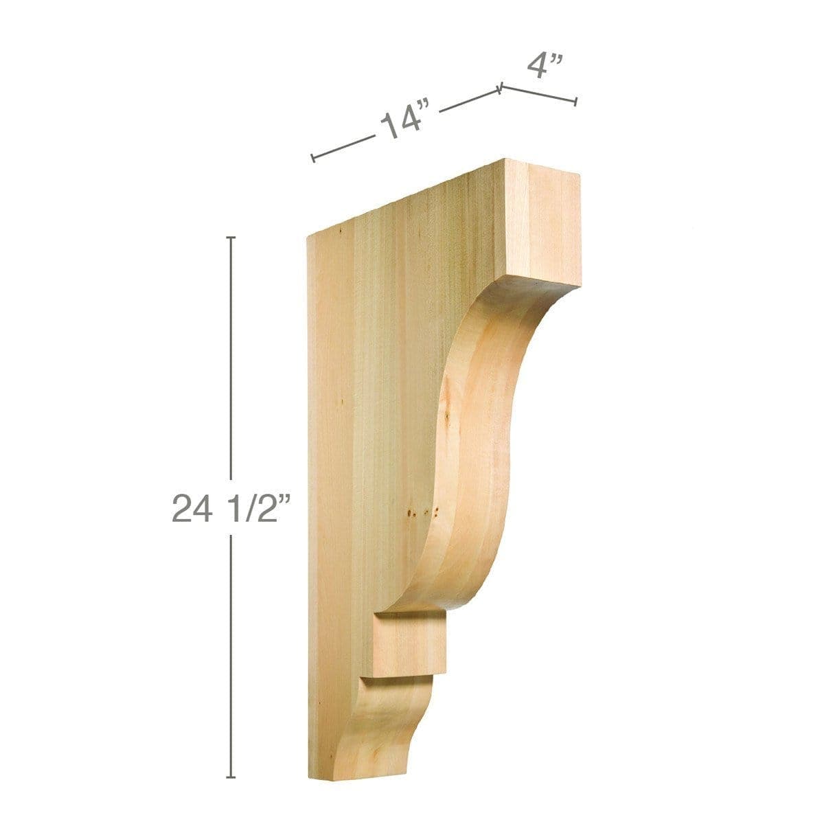 Bead and Barrel, 1/2"w x 3/8"d Poplar