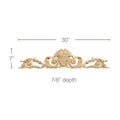 Spring Flowers (Repeats 3 3/4), 1 1/2''w x 9/16''d x 8' length Maple