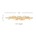 Vineyard Frieze (Repeats 17 3/4), 3 1/2''w x 13/16''d x 8' length Cherry