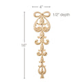 Wall Cabinet Support, 3"w x 2"h x 15"d Cherry