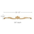 Traditional Panel Mould, 1 1/2"w x 3/4"d x 8' length Maple
