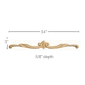 Acanthus Plume, 3"w x 5"h x 5/8"