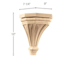 Bead and Barrel, 1 3/4"w x 11/16"d Poplar