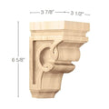 Contemporary Light Rail Moulding With Nouveau Insert, 1 15/16"w x 1 5/8"d x 8' length