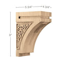 Bun Foot, Split, 4" w x 4 1/2"h x 2"d, 1 Pair Maple